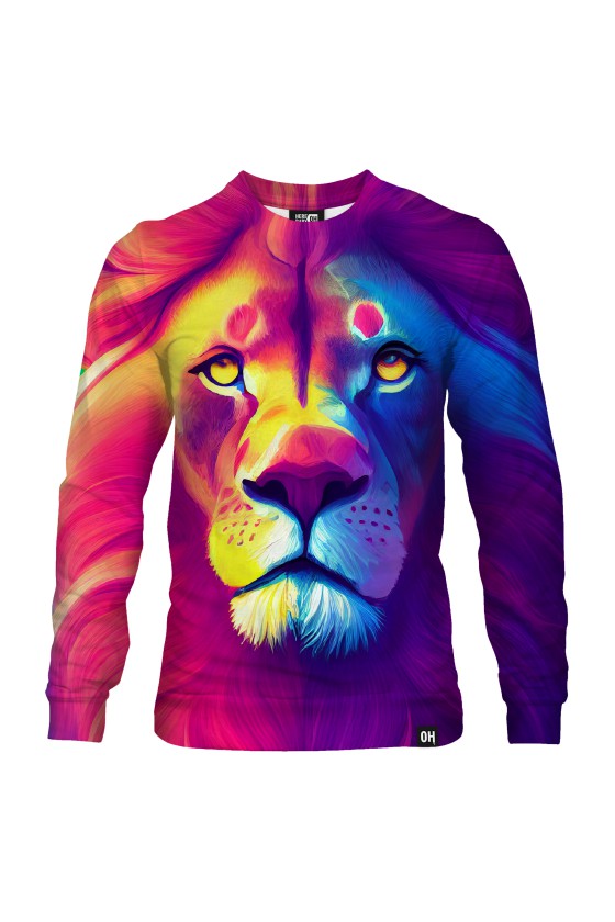 Bluza fullprint bez kaptura Ways of Lion