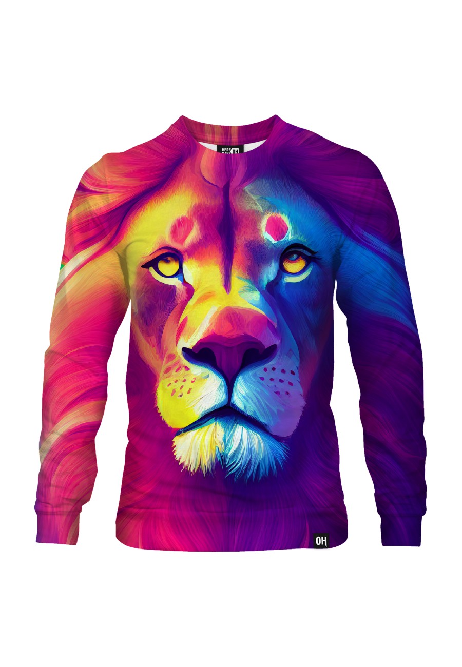 Bluza fullprint bez kaptura Ways of Lion