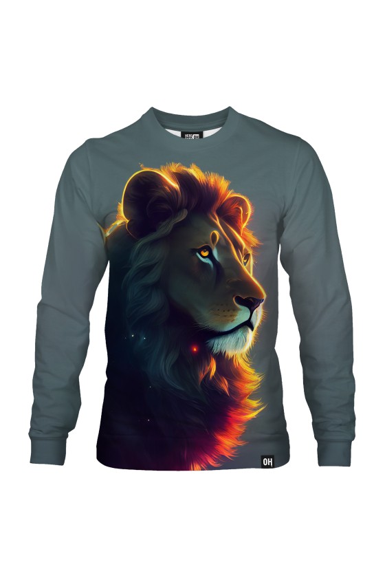 Bluza fullprint bez kaptura Majestic Lion