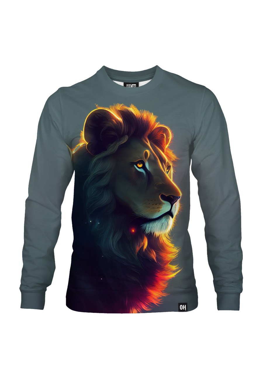 Bluza fullprint bez kaptura Majestic Lion