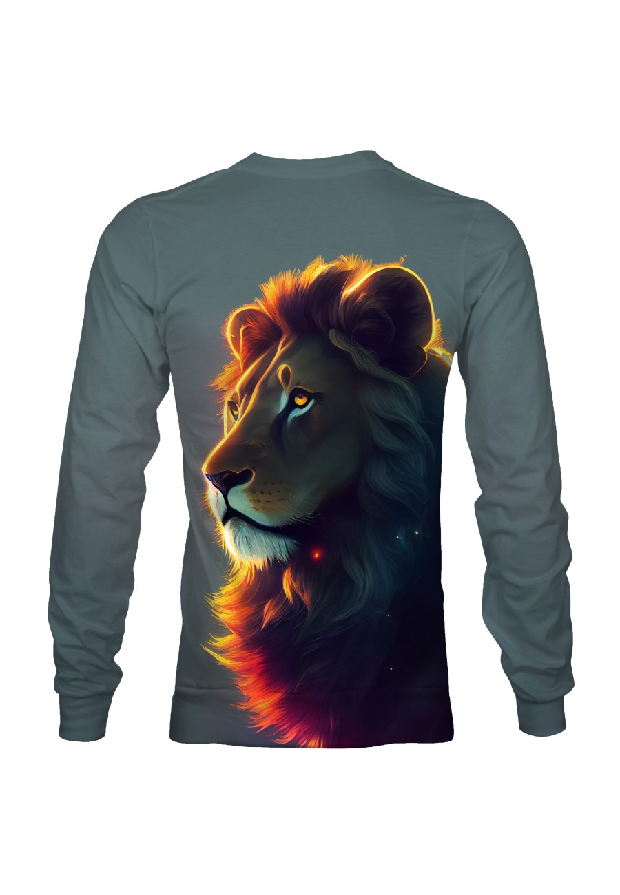 Bluza fullprint bez kaptura Majestic Lion