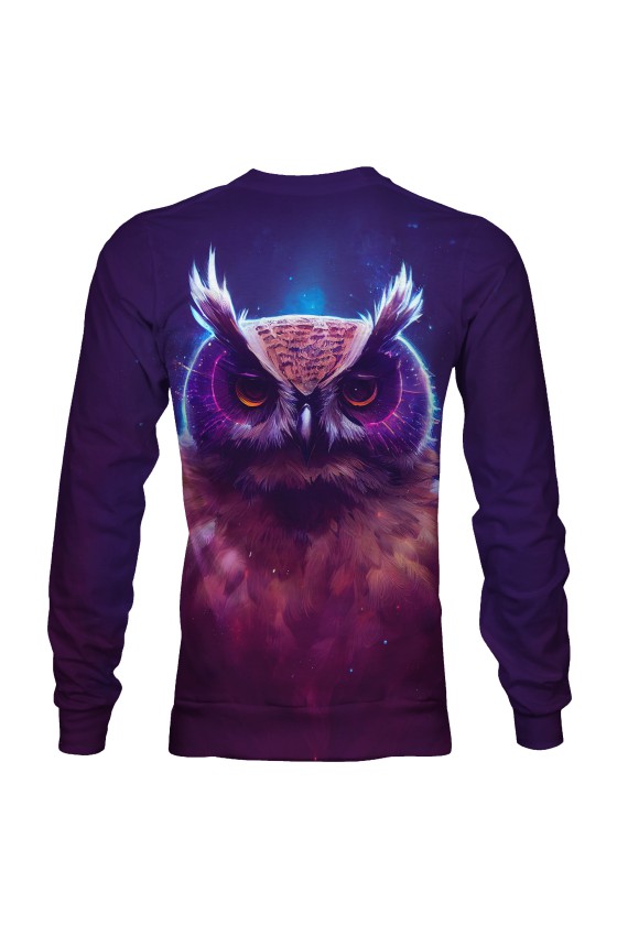 Bluza fullprint bez kaptura Galactic Owl