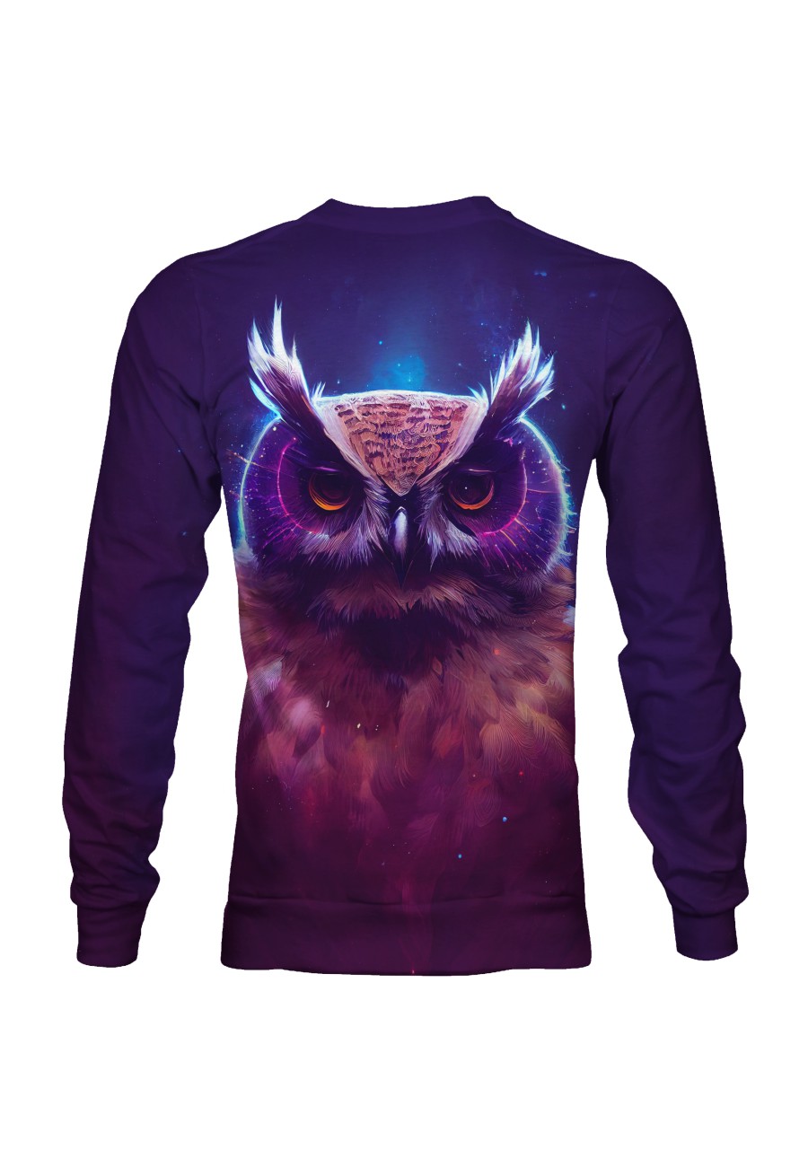 Bluza fullprint bez kaptura Galactic Owl