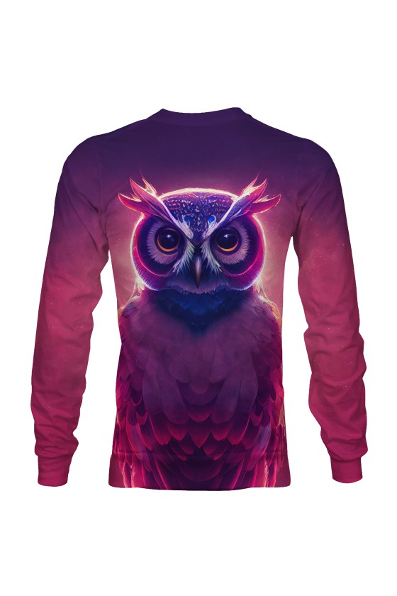 Bluza fullprint bez kaptura Wise Owl