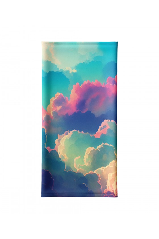 Komin na twarz Fluffy Colorful Clouds