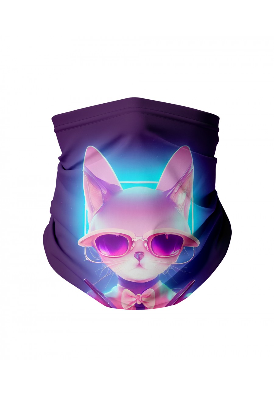 Komin na twarz Cyberpunk Cat