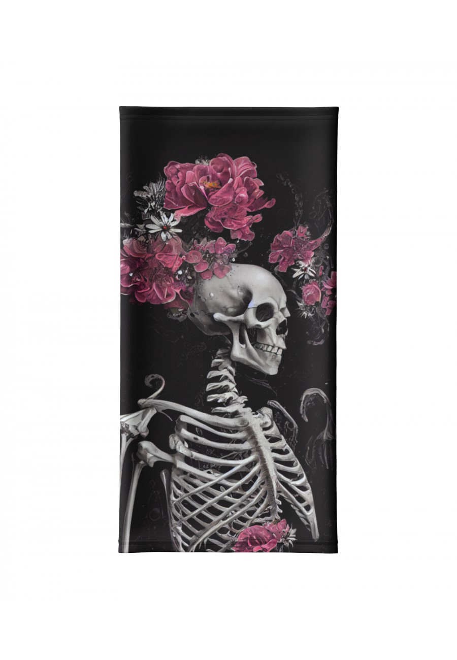Komin na twarz Skeletons Loves Flowers