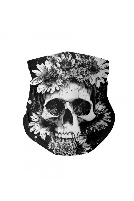 Komin na twarz Flowered Skull
