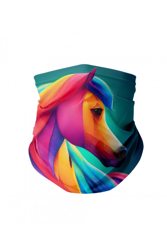 Komin na twarz Colorful Horse