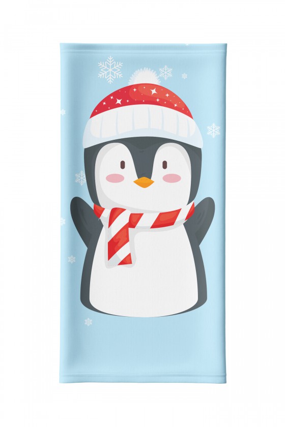 Komin świąteczny na twarz Piękny Pingwinek