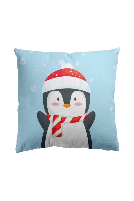 Poduszka premium świąteczna Piękny Pingwinek