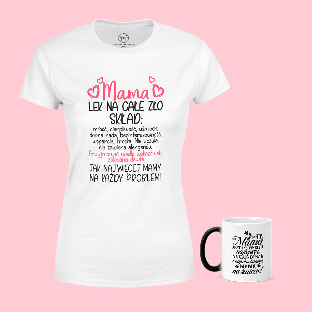 Koszulka i kubek magiczny - ciekawy pomysł na prezent na Dzień Matki do 100zł