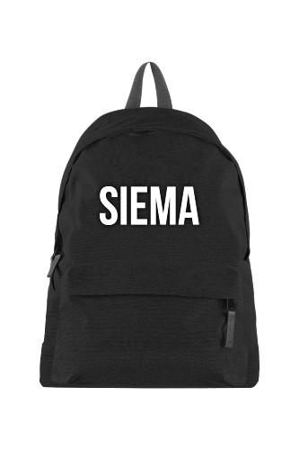 Plecak z napisem SIEMA spodoba się nie tylko chłopakom, ale i dziewczętom 